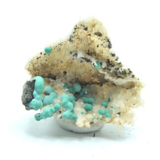 Malachite sur Quartz, Bouche-Payrol, Brusque, Aveyron.