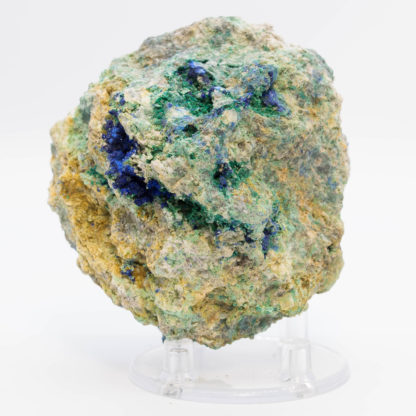 Azurite et malachite, mine de l'Hubac de Jourdan, Daluis, Alpes-Maritimes.