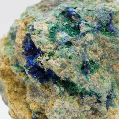 Azurite et malachite, mine de l'Hubac de Jourdan, Daluis, Alpes-Maritimes.