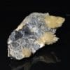 Cristaux de calcite sur octaèdres de galène, mine de Planioles, Lot.