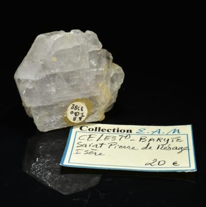 Baryte, galerie de Fontfraîche, Saint-Pierre-de-Mésage, Oisans, Isère.