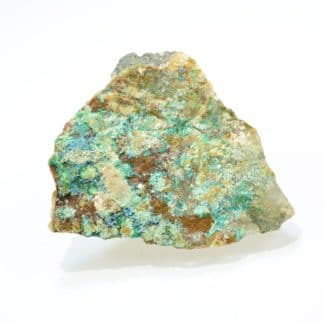 Chalcopyllite, parnauite, cyanotrichite, mine de Cap Garonne, Le Pradet, Var.