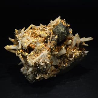 Chalcopyrite et quartz, Dalnegorsk, Sibérie, Russie.