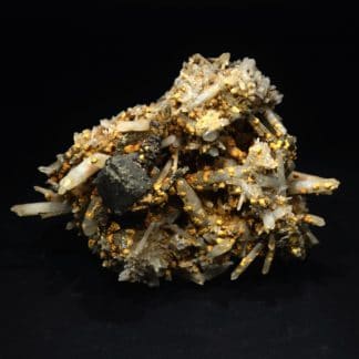 Chalcopyrite et quartz, Dalnegorsk, Sibérie, Russie.