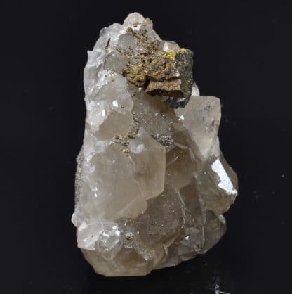 Chalcopyrite sur quartz, Laguépie, Tarn-et-Garonne.