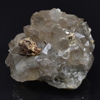 Chalcopyrite sur quartz, Laguépie, Tarn-et-Garonne.