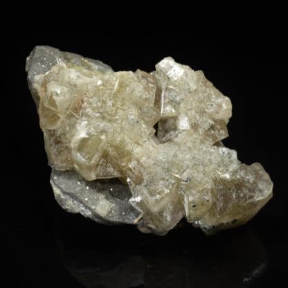 Fluorine, barytine et galène, mine du Rossignol, Chaillac, Indre.