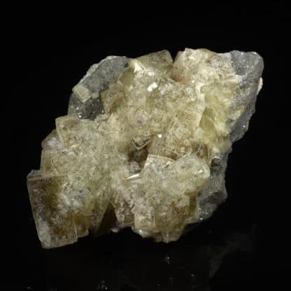 Fluorine, barytine et galène, mine du Rossignol, Chaillac, Indre.