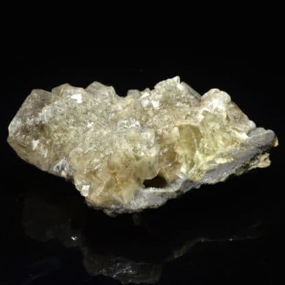 Fluorine, barytine et galène, mine du Rossignol, Chaillac, Indre.