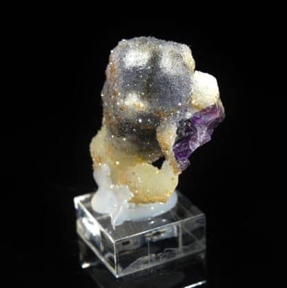 Fluorine, quartz, carrière du Pont des Bouyges, Moustier-Ventadour, Corrèze