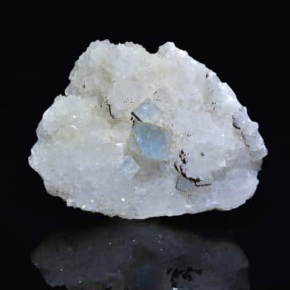Fluorine et quartz de Montroc, Tarn.
