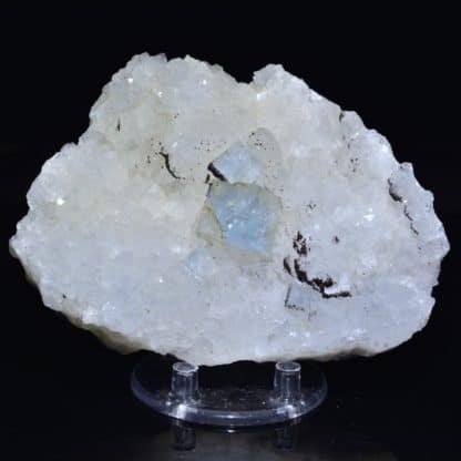 Fluorine et quartz de Montroc, Tarn.