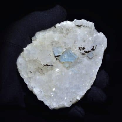 Fluorine et quartz de Montroc, Tarn.