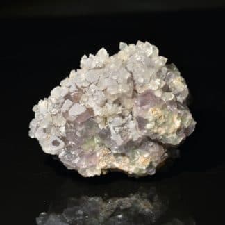 Fluorine et quartz, Saint-Laurent-Les-Bains, Ardèche.