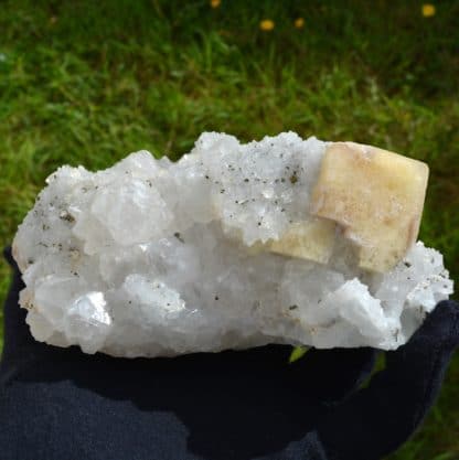 Fluorine, quartz, Le Burg, Tarn, France