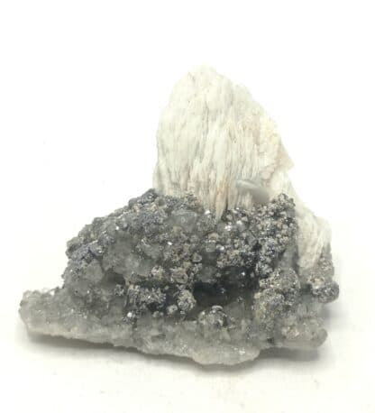 Galène, quartz et baryte de Mercoirol, Gard.