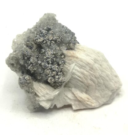 Galène, quartz et baryte de Mercoirol, Gard.