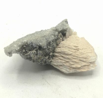 Galène, quartz et baryte de Mercoirol, Gard.