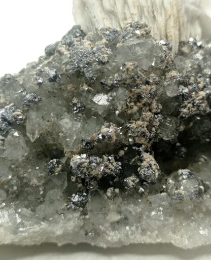 Galène, quartz et baryte de Mercoirol, Gard.
