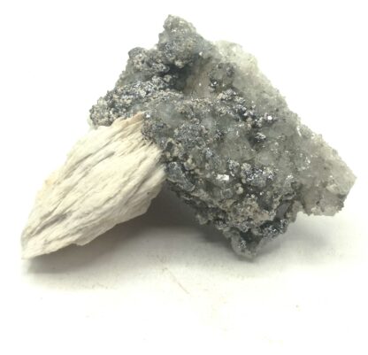 Galène, quartz et baryte de Mercoirol, Gard.