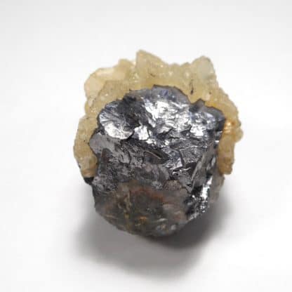 Galène, calcite, La Besse, Saint-Julien-aux-Bois, Corrèze