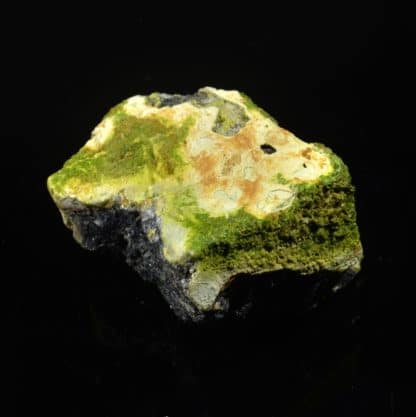 Pyromorphite verte sur galène, L'Argentolle, Saint-Prix, Saône-et-Loire.