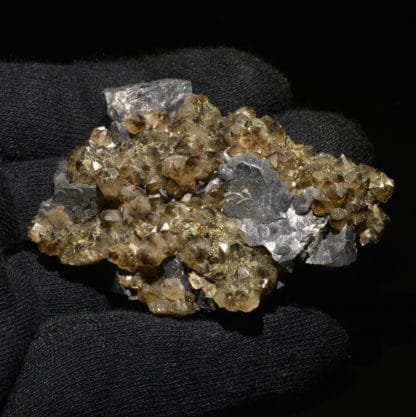 Galène et quartz fumé, La Besse, Saint Julien Aux Bois, Corrèze