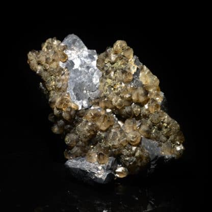 Galène et quartz fumé, La Besse, Saint Julien Aux Bois, Corrèze