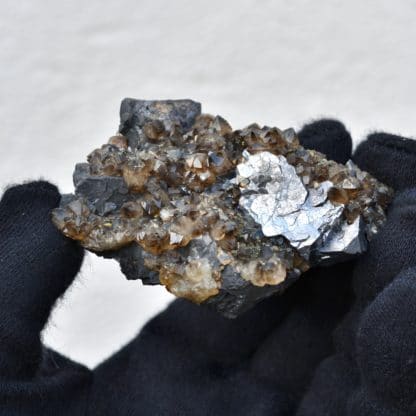 Galène et quartz fumé, La Besse, Saint Julien Aux Bois, Corrèze