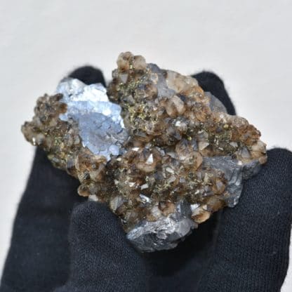 Galène et quartz fumé, La Besse, Saint Julien Aux Bois, Corrèze