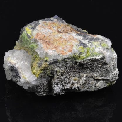 Galène, Quartz, Pyromorphite, L'Argentolle, Saône et Loire, France.