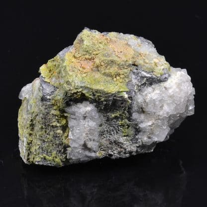 Galène, Quartz, Pyromorphite, L'Argentolle, Saône et Loire, France.