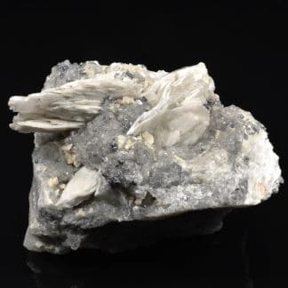 Galènes, quartz et baryte de Mercoirol, Gard, France.