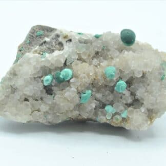 Malachite sur Quartz, Bouche Payrol, Brusque, Aveyron.