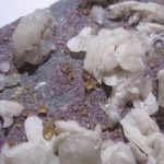 Calcite, Baryte et Fluorite, Les Farges, Ussel, Corrèze.
