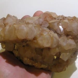 Cristaux de quartz rosé, Les Bondons, Lozère.