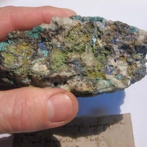 Malachite et Azurite, mine de Chessy, Rhône.