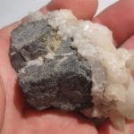 Galène, Quartz et Calcite, mine de Vallaury, Var.