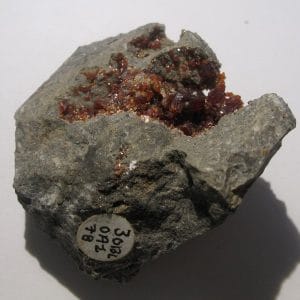 Géode de cristaux de sphalérite, Saint-Laurent-le-Minier, Gard.