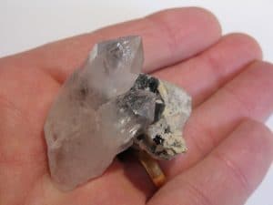 Hématite et quartz, Le Plan du Lac, Saint-Christophe-en-Oisans, Isère.