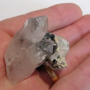 Hématite et quartz, Le Plan du Lac, Saint-Christophe-en-Oisans, Isère.