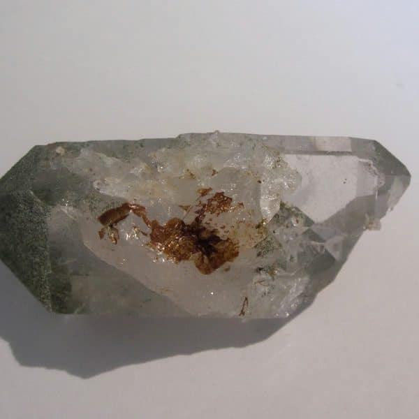 Cristal de quartz biterminé, Les Deux Alpes, Oisans, Isère.