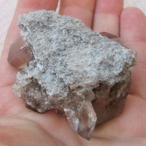 Quartz, Les Grands Montets, massif du Mont-Blanc, Haute-Savoie.