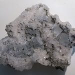 Fluorine bleue, Quartz et Pyrite, mine de Montroc, Tarn.