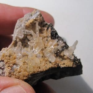 Quartz dans une septaria, Rémuzat, Drôme.