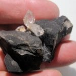 Quartz sceptre de septaria, minéral de Rémuzat, Drôme.