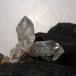Quartz sceptre de septaria, minéral de Rémuzat, Drôme.