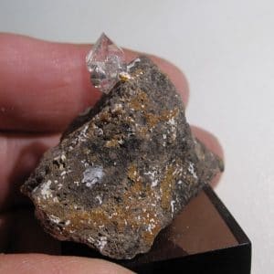 Quartz diamant de septaria, Rémuzat, Drôme.