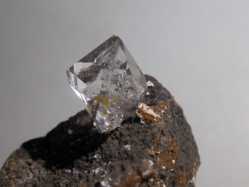 Quartz diamant de septaria, Rémuzat, Drôme.