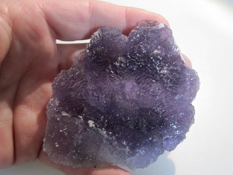 Fluorine violette, filon Sud 3, mine de Fontsante, Var.